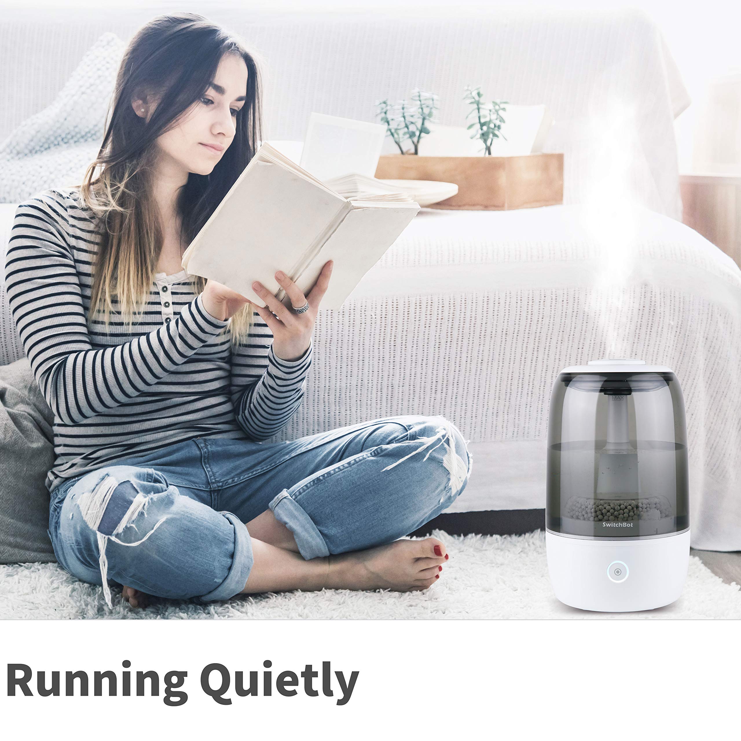 未開封新品　SwitchBot 加湿器 卓上 超音波式　スイッチボット Amazon | SwitchBot 加湿器 卓上 超音波式 Alexa 大容量 3.5L 上